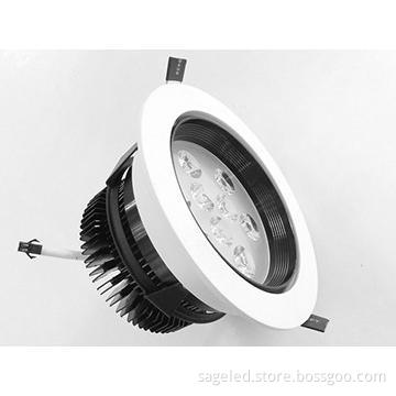 9W anti-dazzle LED ceiling lights black-white